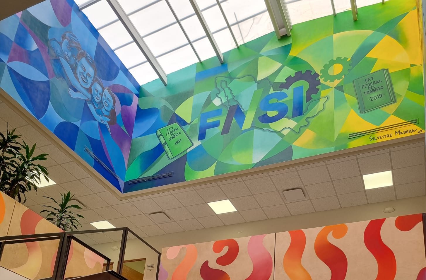 Inauguran mural La Lucha del Trabajador en el CECADE de la FNSI